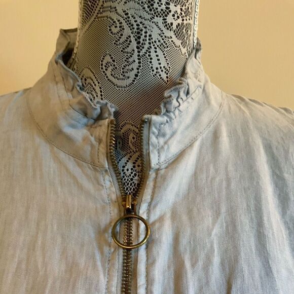 XCVI lite linen machine washable 3/4 sleeve jacket - Picture 7 of 10